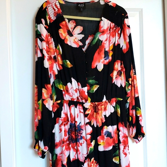 ECI New York Floral Maxi Dresd - Picture 2 of 4